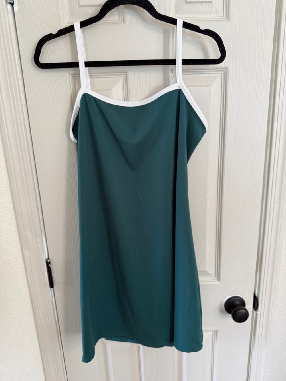 wild fable green activewear  Dress with White Trim